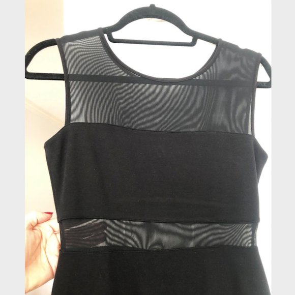 Bailey 44 Mesh Stripe Sheath Dress - Picture 4 of 6